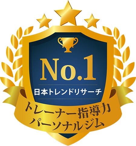 No.1 日本トレンドリサーチ トレーナー指導力 パーソナルジム ※実施委託先：日本トレンドリサーチ 2020年3月実施：サイトのイメージ調査
