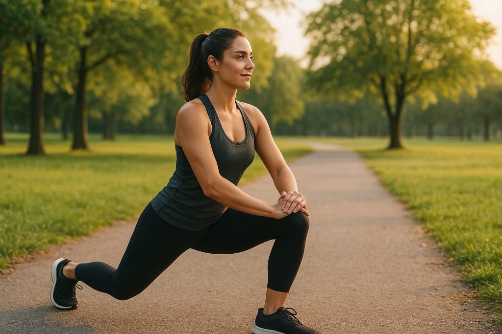 トレーニングしている女性