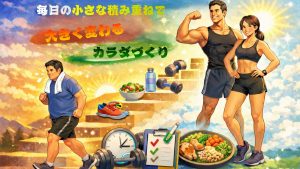 毎日の小さな努力で大きく変わるカラダづくり